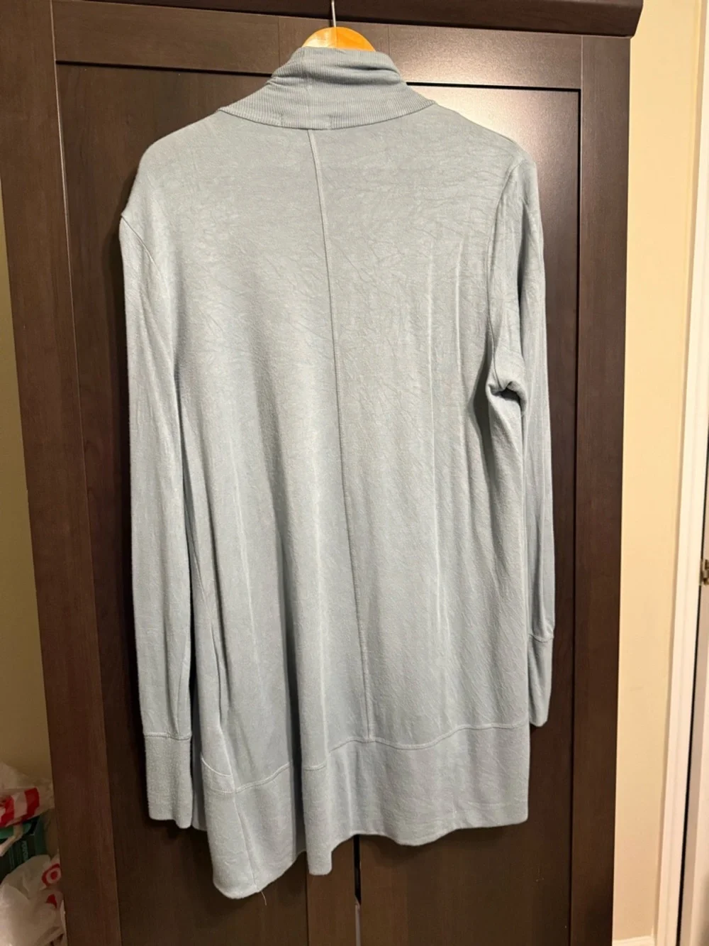 ATHLETA NIRVANA PRANAYAMA WRAP CARDIGAN - Minimalistic Grey - Size L - Picture 2 of 4